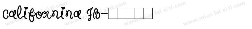 californina FB字体转换